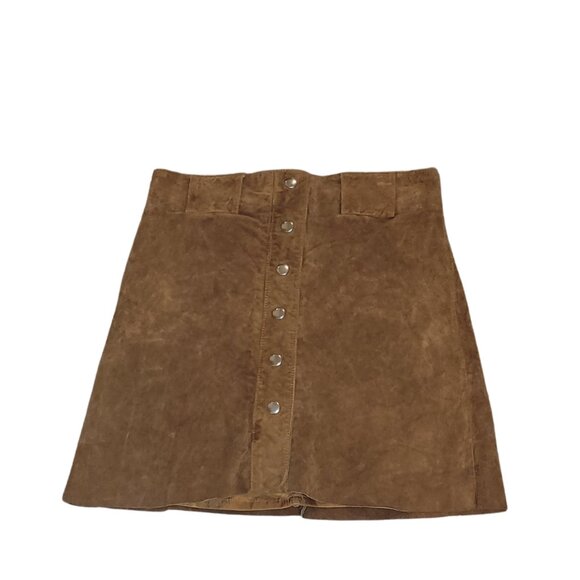 Zara Genuine Leather Mini Skirt. Size M. - Picture 7 of 11